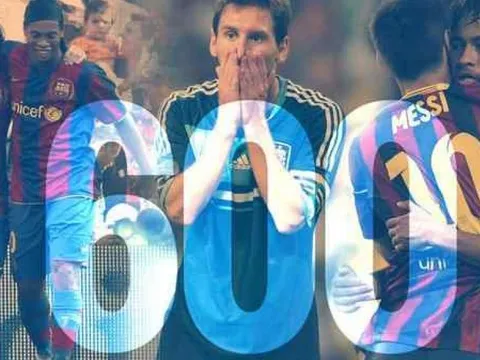 Những con số ấn tượng về 600 bàn thắng của Messi