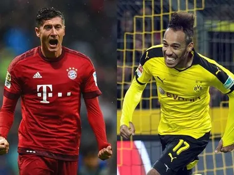 Những điểm nhấn vòng 26 Bundesliga: Lewandowski 24-24 Aubameyang; Mưa hattrick