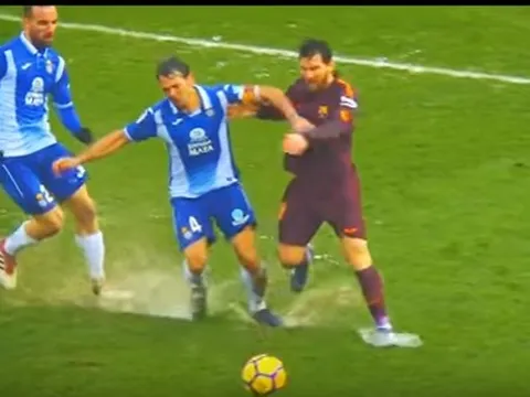 Những lần Messi bị ngăn cản thô bạo trên sân
