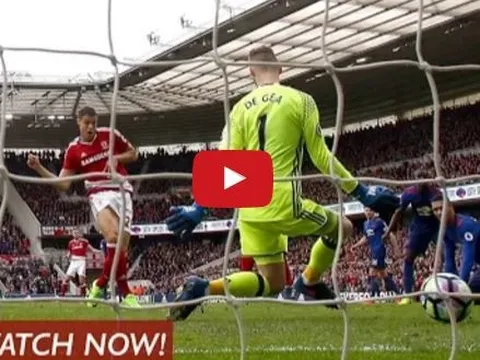 Những pha cứu thua cực đẹp của David de Gea vs Middlesbrough