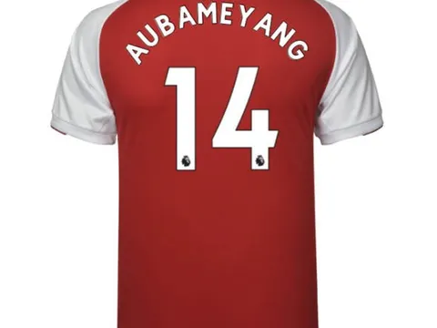 Những số áo Aubameyang có thể mặc khi gia nhập Asenal