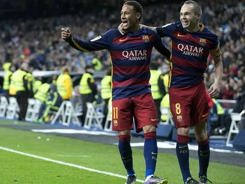 'O bế' Coutinho, Neymar khiến Iniesta nóng mặt?