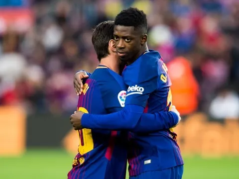 Ousmane Dembele chơi đầy nỗ lực vs Real Sociedad
