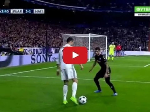 Pha xử lý đầy kĩ thuật của Cristiano Ronaldo vs Napoli