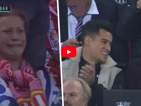 Phản ứng của Coutinho, Ronaldo, Neymar khi Messi ghi bàn