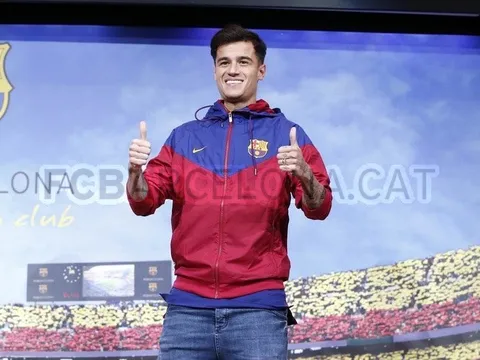 Philippe Coutinho tươi như hoa trong ngày ra mắt Barcelona