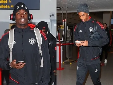 Pogba rạng rỡ cùng Man Utd sang Tây Ban Nha