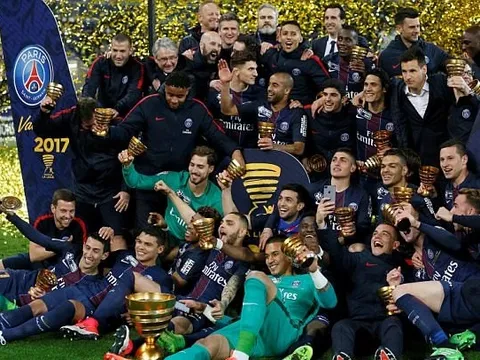 Chùm ảnh: Cavani - Di Maria rực sáng, PSG chinh phục danh hiệu đầu tiên