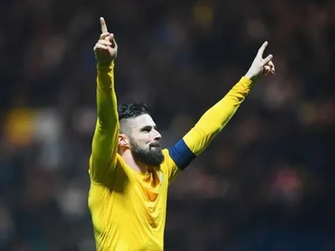 Ra sân trước Burnley, Giroud cán mốc ấn tượng với Arsenal