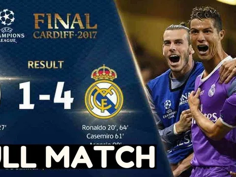 Real Madrid hủy diệt Juventus không thương tiếc mùa trước