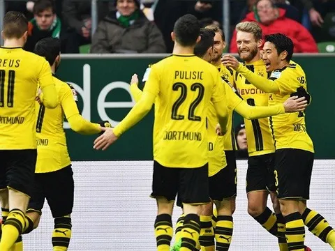 Rơi vào thế 10 chống 11, Werder Bremen chịu thua sát nút trước Dortmund