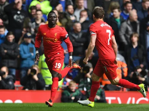 Sadio Mane mở tỷ số cho Liverpool (Liverpool - Everton)