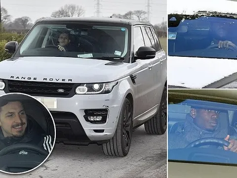 Sắp rời Man Utd, Ibrahimovic vẫn tươi rói đến sân tập