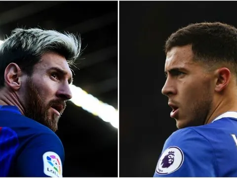 Sau cùng, Hazard vẫn quá nhỏ bé so với Messi