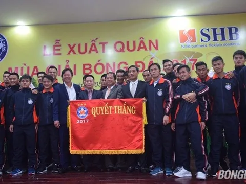 SHB Đà Nẵng xuất quân: Mục tiêu top 3 và cạnh tranh chức vô địch 2017