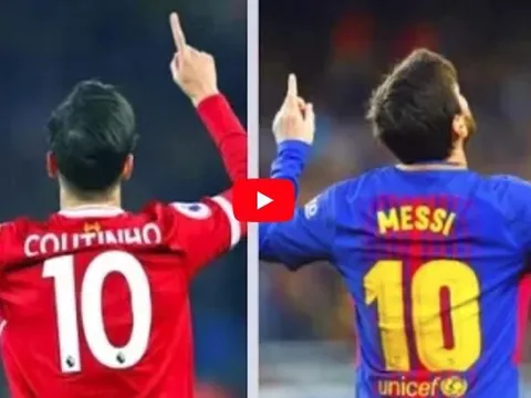 So tài sút phạt của Lionel Messi và Philippe Coutinho