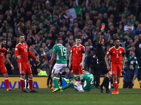 SỐC: Sao Everton bị gãy chân trong trận gặp xứ Wales