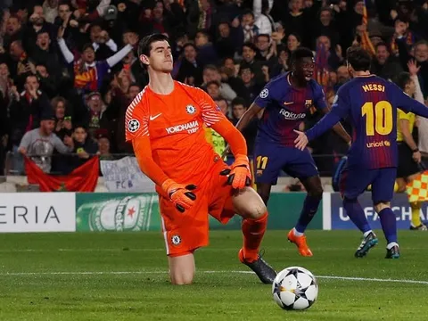 Bị Messi 'xỏ kim' đến 2 lần, Courtois lên tiếng phân bua trước truyền thông