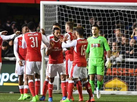 Sutton 0-2 Arsenal (Vòng 5 FA Cup)