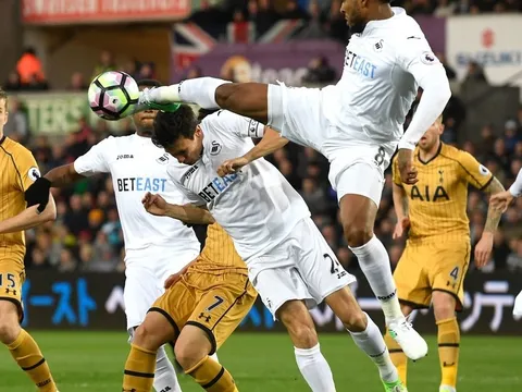 Swansea City 1-3 Tottenham (Vòng 31 giải Ngoại hạng Anh)