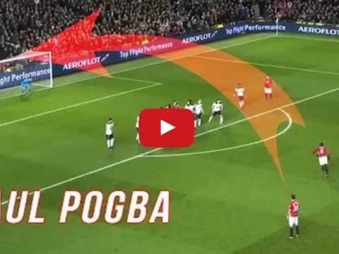 Tất cả những lần sút trúng khung gỗ của Paul Pogba mùa này