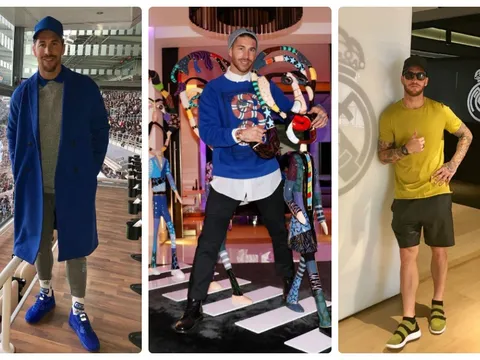 Té ngửa với gu thời trang 'tắc kè hoa" của Sergio Ramos