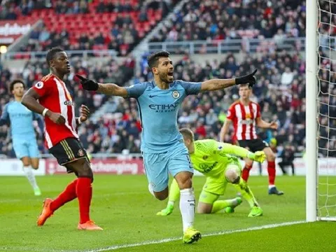 Thắng dễ Sunderland, Man City trở lại đường đua