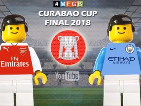 Thất bại của Arsenal trước Man City theo phong cách Lego