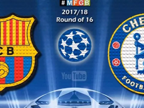 Thất bại của Barcelona trước Chelsea theo phong cách Lego