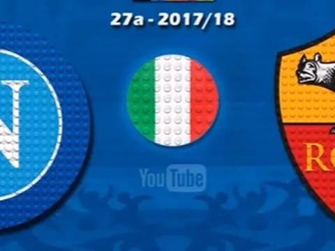 Thất bại của Napoli trước AS Roma theo phong cách Lego