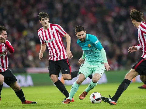 Thi đấu nhạt nhòa, Barca thua sấp mặt trước 9 người của Bilbao