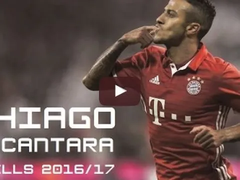 Thiago Alcantara chơi cực hay trong mùa 2016/17
