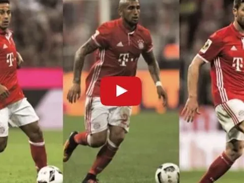 Thiago - Vidal - Alonso: Bộ 3 tiền vệ hoàn hảo của Bayern Munich