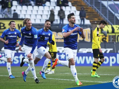 Thua sốc Darmstadt, Dortmund nguy cơ văng khỏi top 4