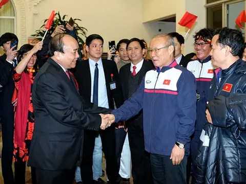 U23 Việt Nam diện kiến Thủ tướng Nguyễn Xuân Phúc
