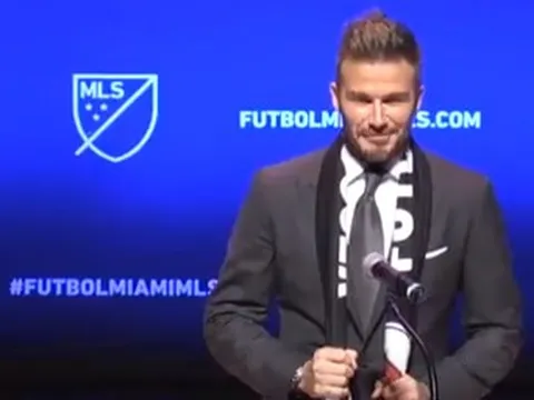 Toàn cảnh họp báo ra mắt đội bóng của Beckham