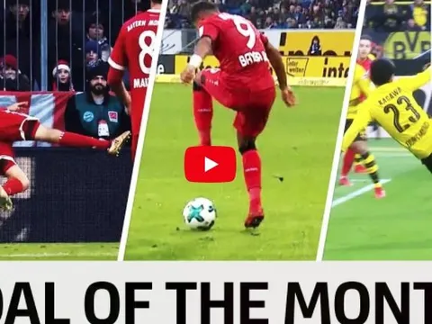 Top 10 bàn thắng đẹp nhất tháng 1 Bundesliga