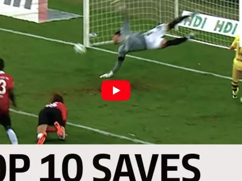 Top 10 pha cứu thua hay nhất Bundesliga từ đầu mùa