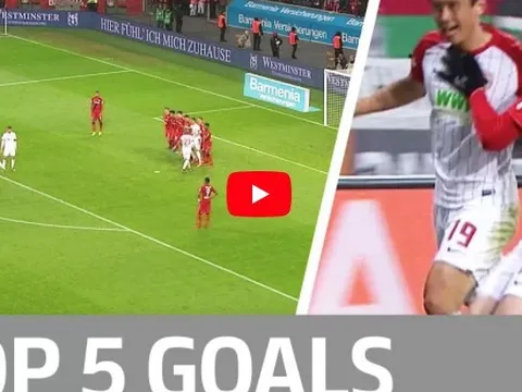 Top 5 bàn thắng đẹp nhất vòng 18 Bundesliga