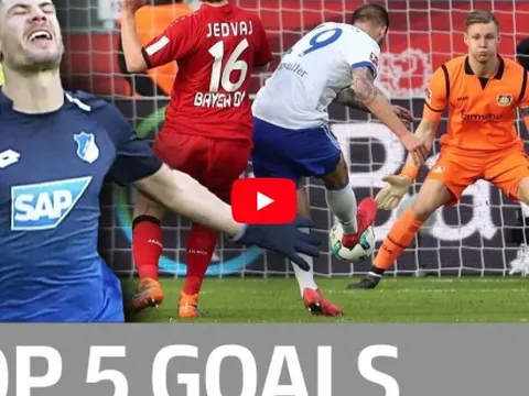 Top 5 bàn thắng đẹp nhất vòng 24 Bundesliga