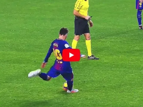 Top 5 pha đá phạt cực đỉnh của Lionel Messi