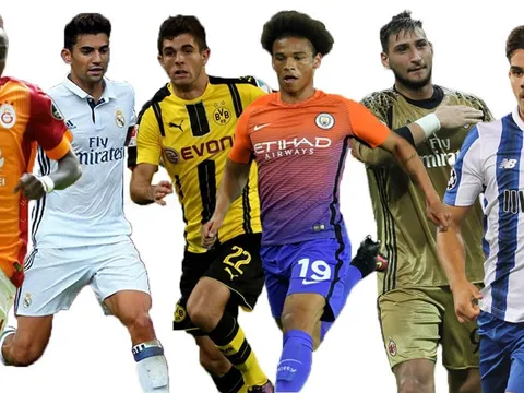 Top những sao trẻ HOT nhất mùa giải 2016/17