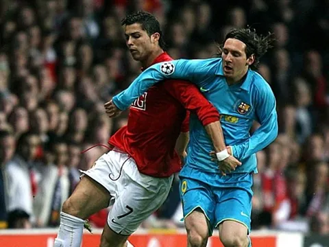 Trận đấu khởi nguồn cho sự đối địch giữa Messi và Ronaldo