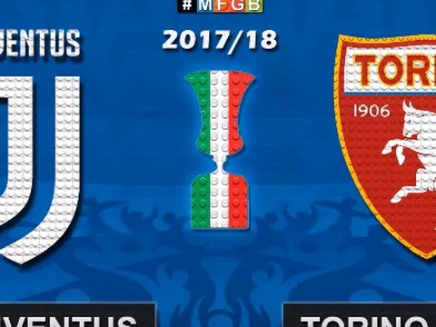 Trận derby thành Turin tại Coppa Italia theo phong cách lego