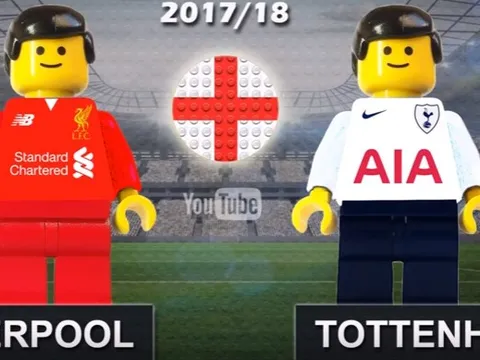 Trận hòa kịch tính giữa Liverpool và Tottenham theo phong cách lego