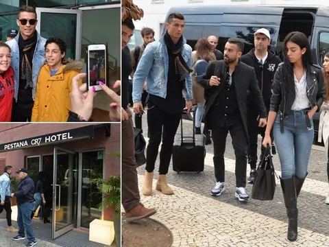Tranh thủ ngày nghỉ Ronaldo và bạn gái về quê thăm khách sạn CR7