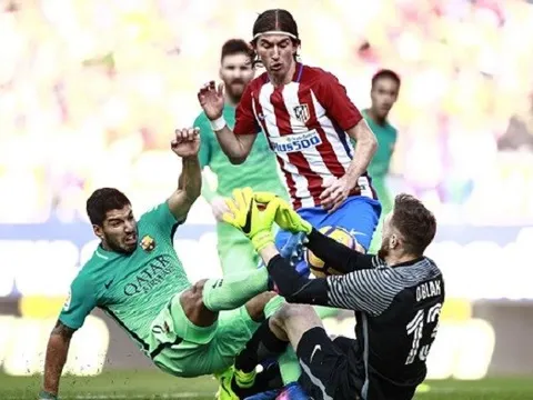 TRỰC TIẾP Atletico Madrid 1-2 Barcelona: Messi "đâm" phát chí mạng (Kết thúc)