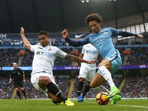 TRỰC TIẾP Man City 2-1 Swansea: Vỡ òa phút cuối (Kết thúc)