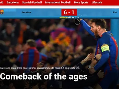 Truyền thông thế giới đã chao đảo thế nào trước Barcelona?