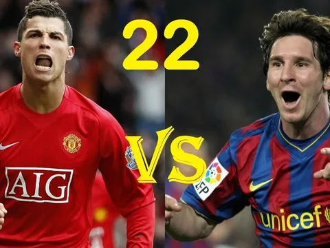 Tuổi 22 của Lionel Messi và Cristiano Ronaldo